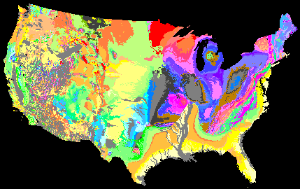 Geologische Karte Usa Usgs Geological Map GYMI Kb 