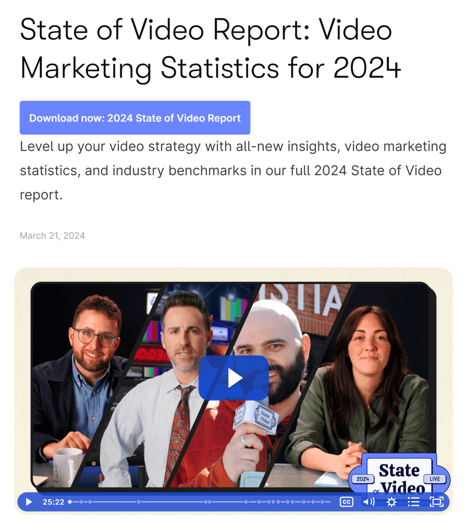 Wistia – State of video report Wistia – State of video report