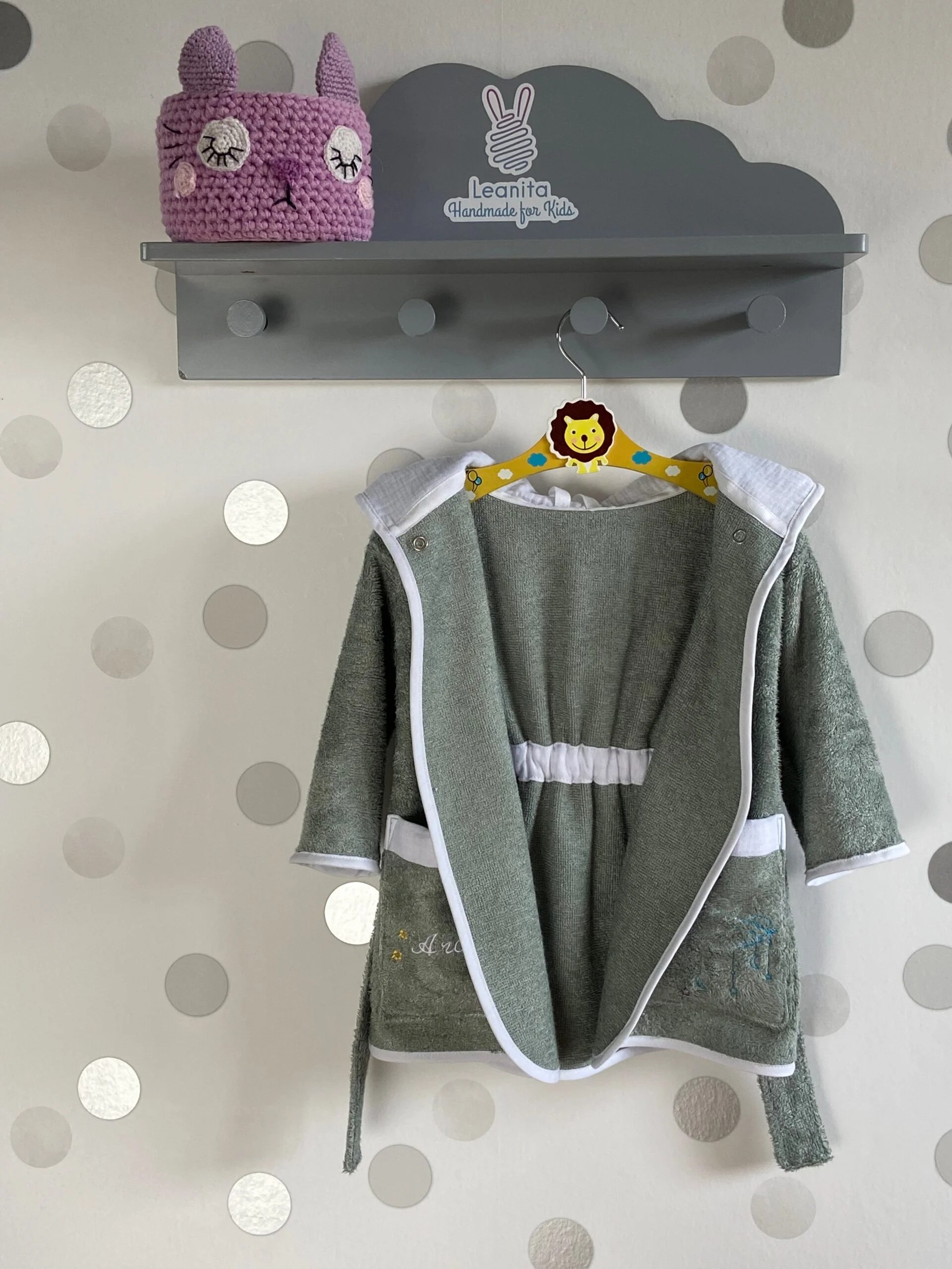 Bambusfroteest laste hommikumantel Konn - Image 4