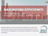 Maximizing Efficiency Implementing Lean Manufacturing Principles