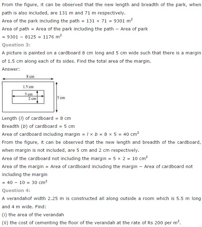 NCERT Solutions for Class 7 Maths Chapter 11 Perimeter and Area Ex 11.4 A2