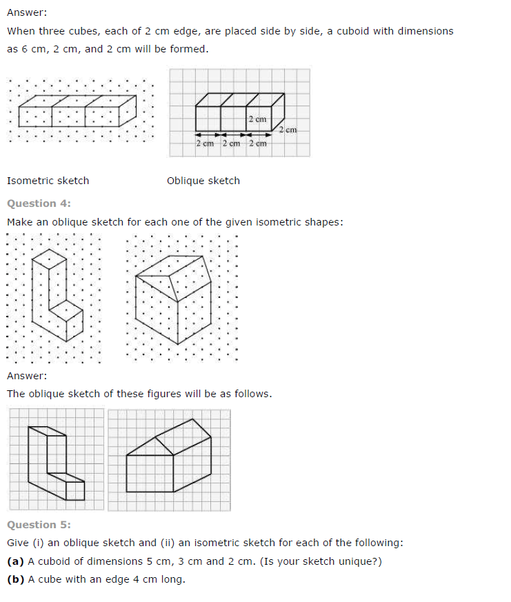 NCERT Solutions for Class 7 Maths Chapter 15 Visualising Solid Shapes Ex 15.2 Q2