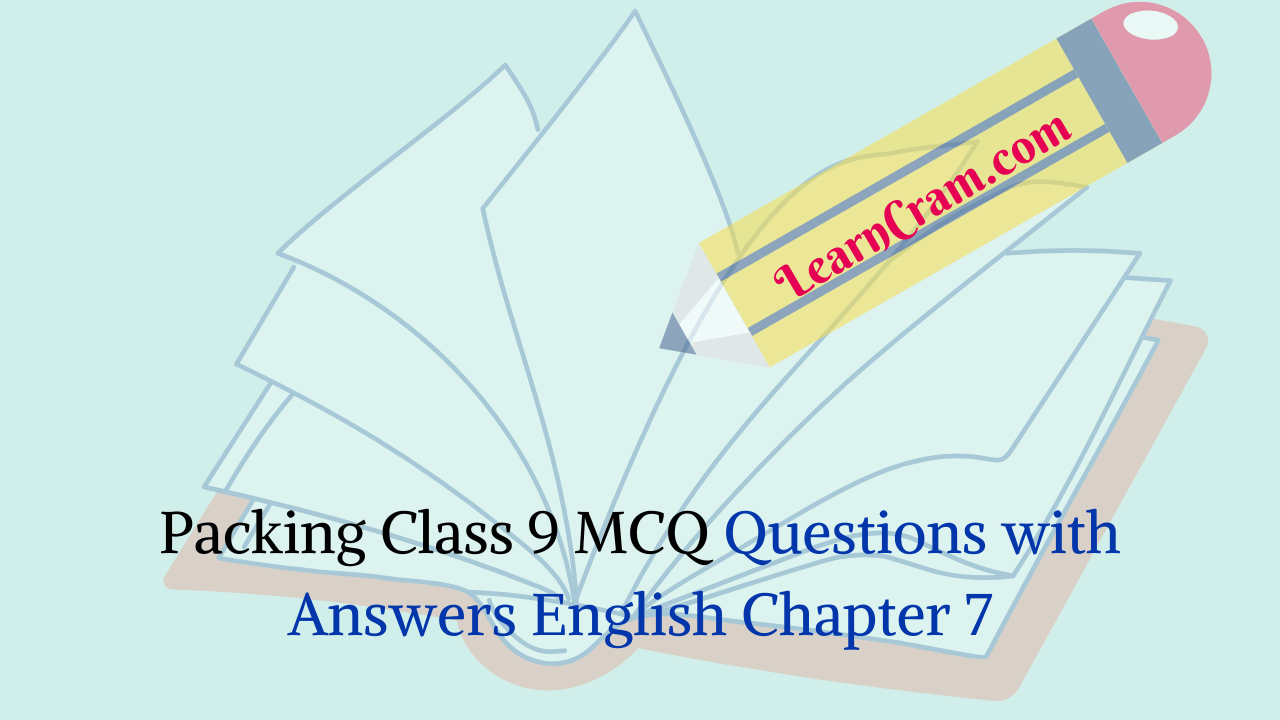 Packing Class 9 MCQ Questions with Answers English Chapter 7