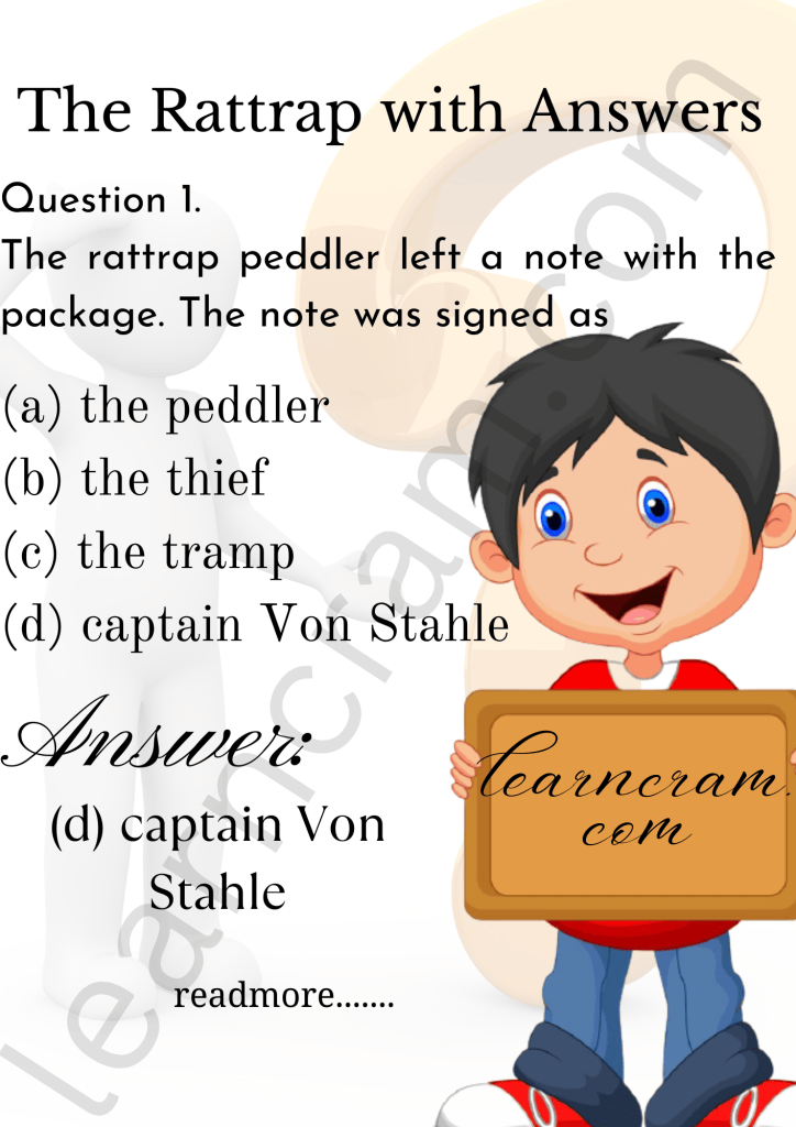 The Rattrap Questions with Answers