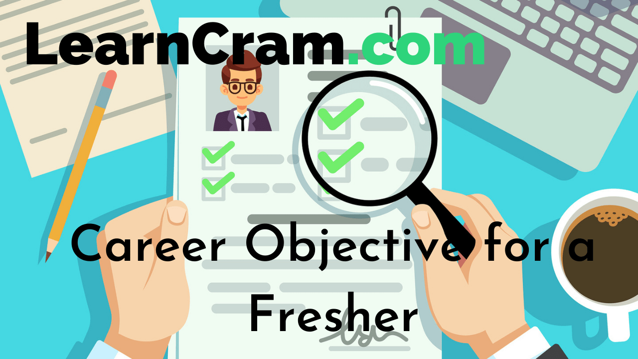 Career Objective for a Fresher Examples & Guidance on How To Write a