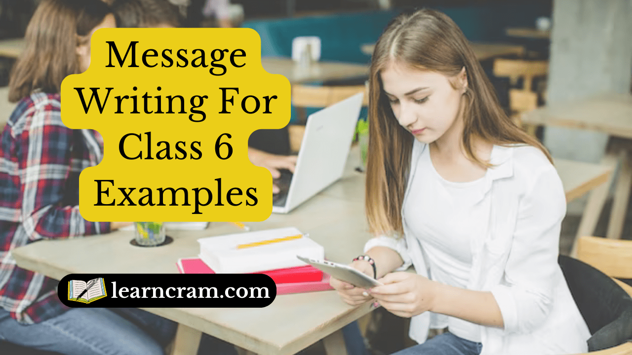 Message Writing For Class 6