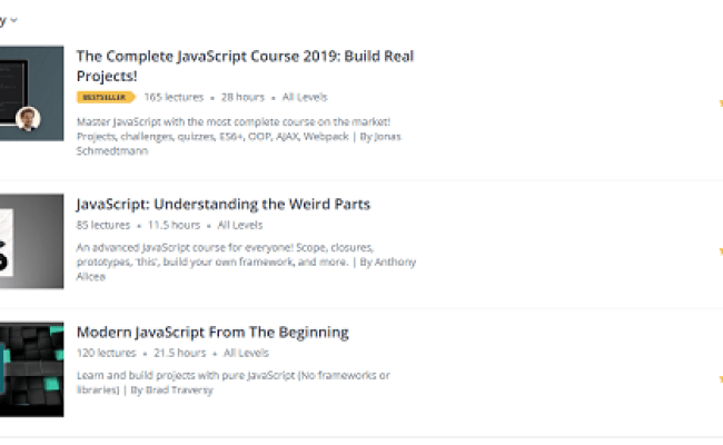 Udemy JavaScript Course - Get Best Sellers Here