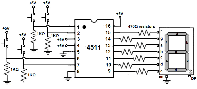 Seven Segment Display Circuit Diagram Pdf