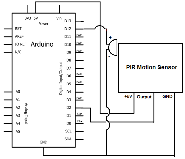 Pir Sensor Schematic Diagram