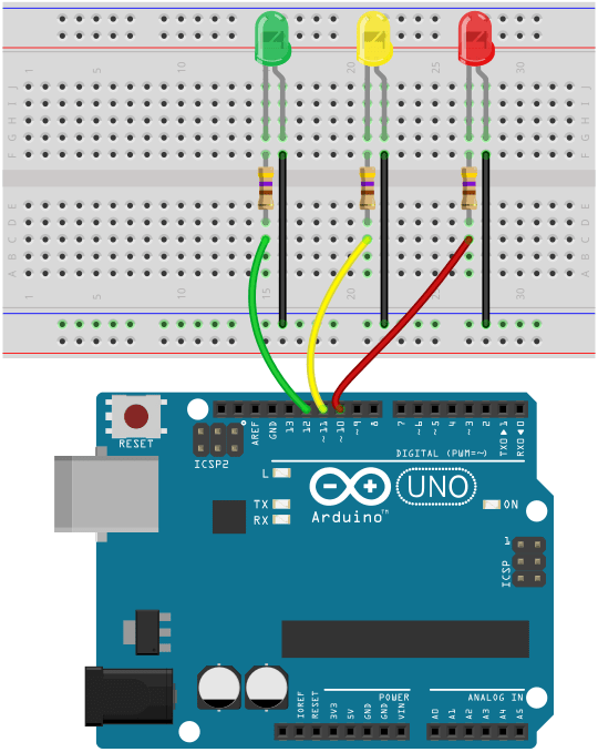 Traffic Lights Analogic Circuit » Wiring Diagram