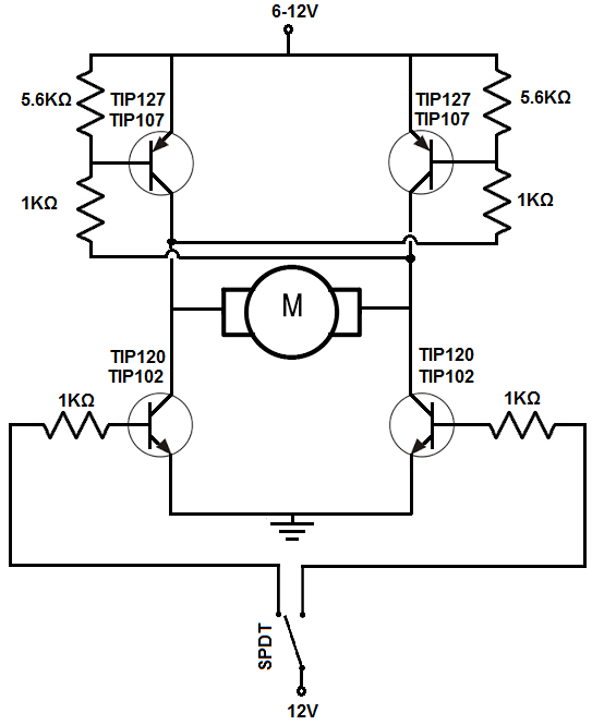 How To Build An H Bridge Circuit With Transistors