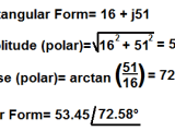 Rectangular To Polar Form Conversion Calculator