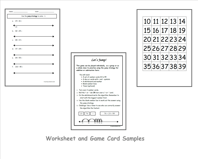 mathematics jump strategy year 2 stage 1 learning
