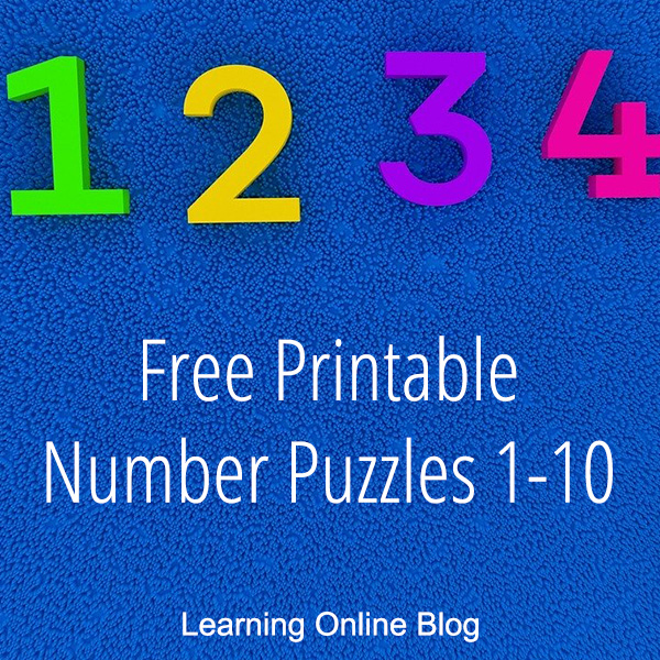 free printable number puzzles 1 10