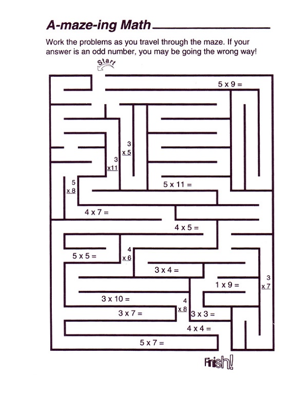 Math games worksheets ideas