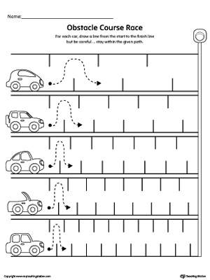 balloon curved line tracing prewriting worksheet myteachingstationcom