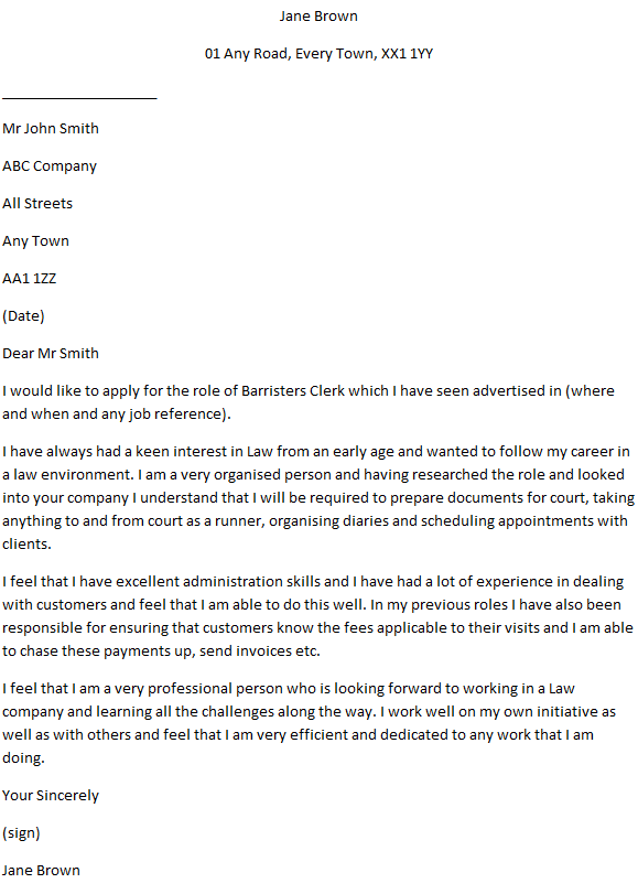 Cover Letter Court Clerk / Deputy Clerk Cover Letter Sample Cover Letter Templates Examples : Attaching a cover letter to a business report is expected if you're an outside independent contractor hired to write the report for a client.