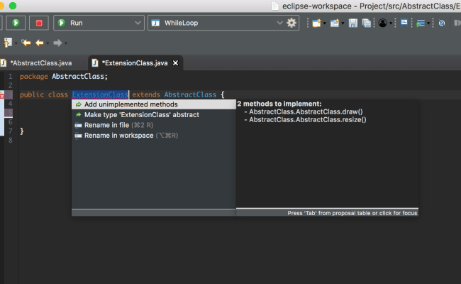 Abstract Class – Learn Java Coding