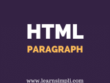 Paragraph In Html Learn Simpli
