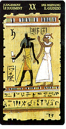 Watercolor paintings on papyrus from the nile, these images contain the mysteries . Egyptian Tarot Lo Scarabeo