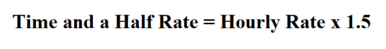 How to calculate time and a half.