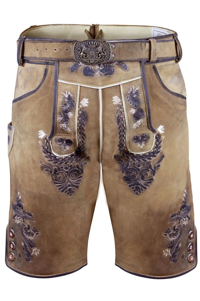 Handmade Bavarian Leather Lederhosen for Men - Vintage Lederhosen