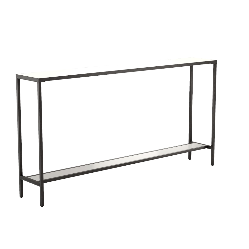 HAYLEY CONSOLE TABLE, BLACK • Leather Leather Furniture Gallery