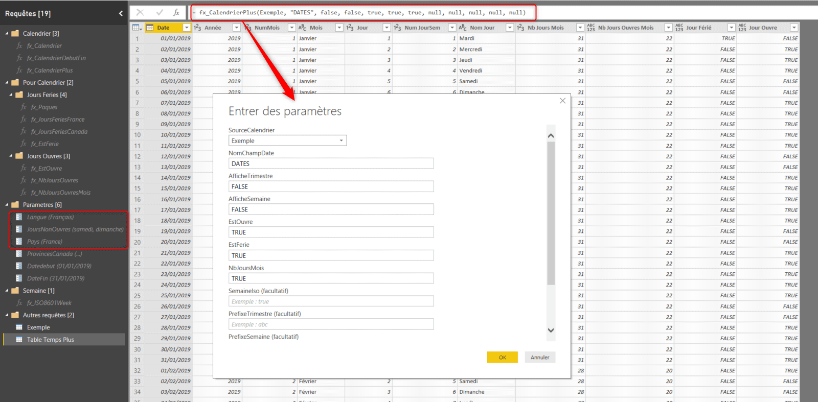 De même, voici la formule pour ajouter 1 mois : Creer Des Fonctions De Calendrier Dans Power Query