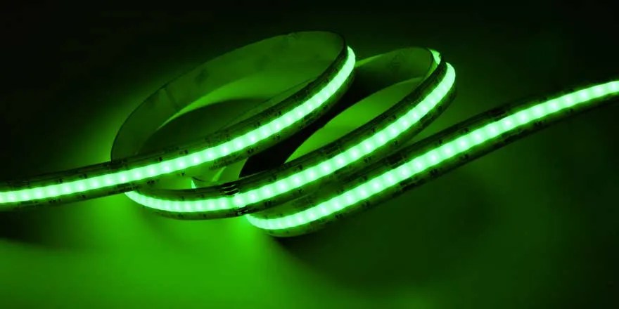 RGBW LED COB Strip FCOB-5M-840-24V-RGBW - LED World Lighting