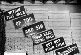 burma shave signs