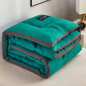 La trapunta in cotone lavato è addensata in inverno con protezione centrale, dormitorio invernale caldo, biancheria da letto singola doppia primaverile e autunnale 1