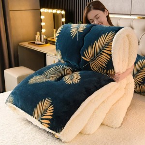 Plaid coperte calde Super spesse per l'inverno autunno pile di latte addensare calore coperta per dormire morbido soffice piumino trapuntato 1