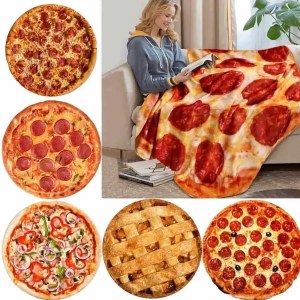 Calda coperta per pizza tortilla in pile corallo messicano rotondo divano in lana lavash plaid invernale soffice peluche grandi coperte 1