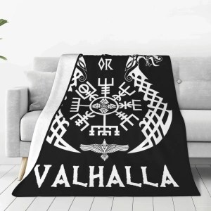 Victory Or Valhalla Viking coperta Odin Norse God Ragnar lothspray Fuzzy fantastiche coperte calde per la casa estate 1