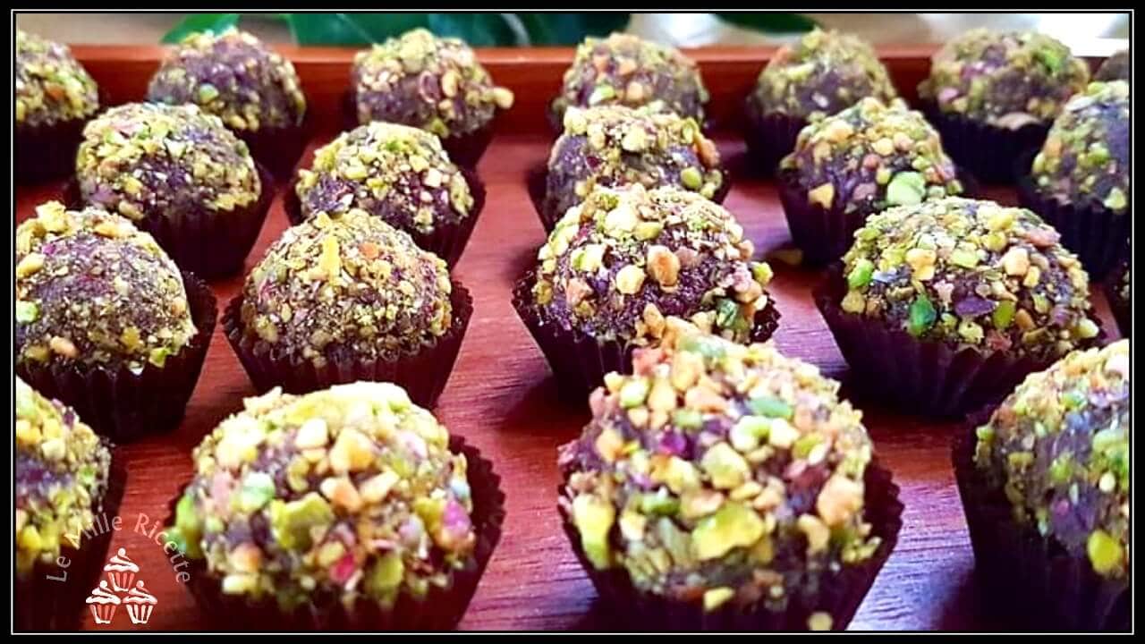Tartufi Al Cioccolato Con Pistacchi E Ricotta Velocissimi Con E Senza Bimby