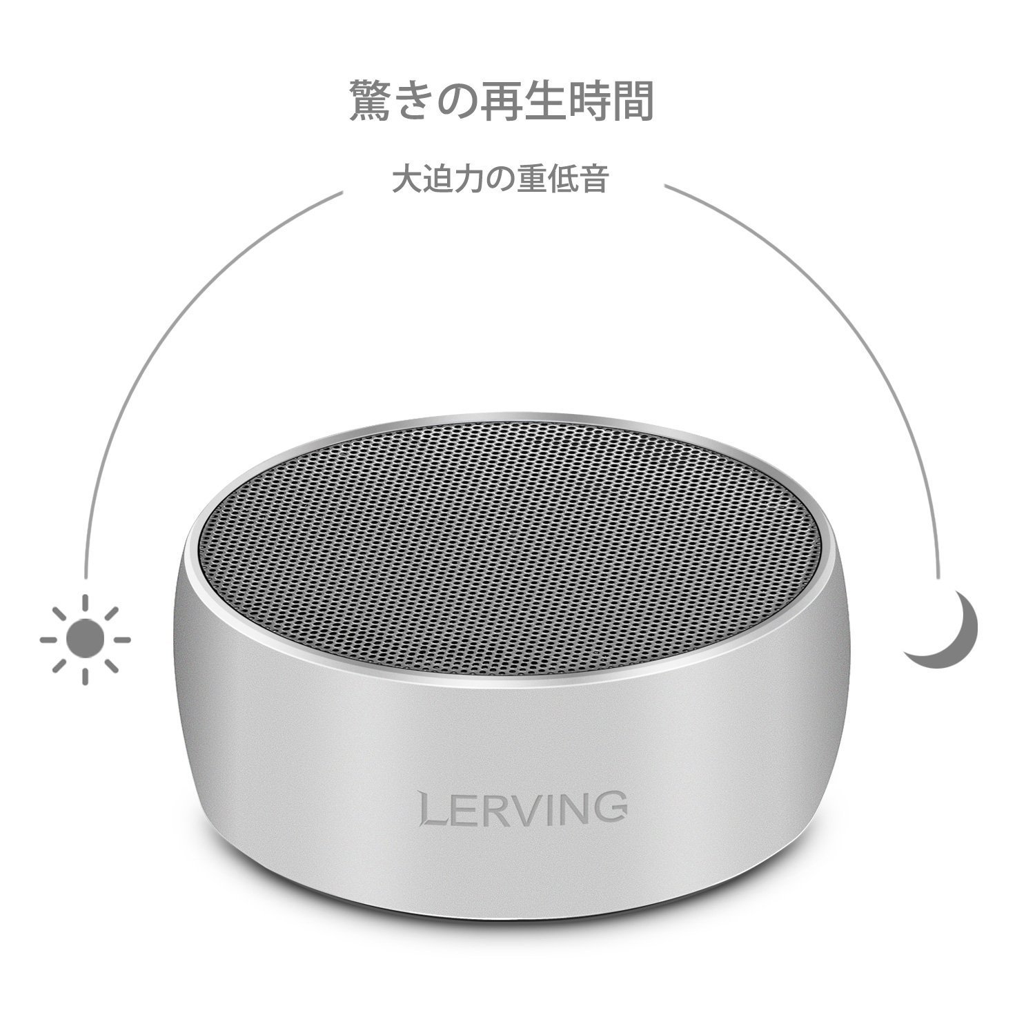 LERVING Bluetoothスピーカー ポータブル ワイヤレススピーカー BTS01