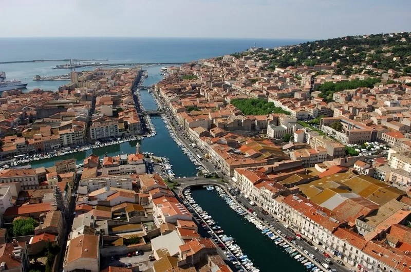 Sète vue du ciel