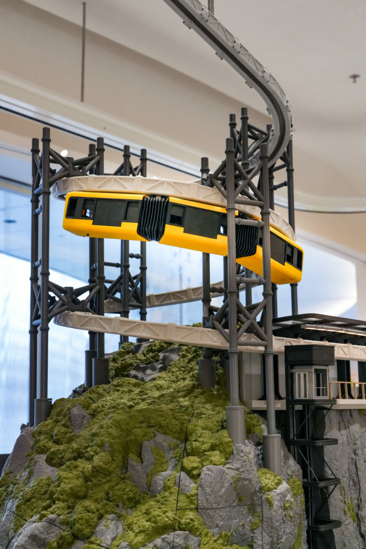 train suspendu imprimé en 3d