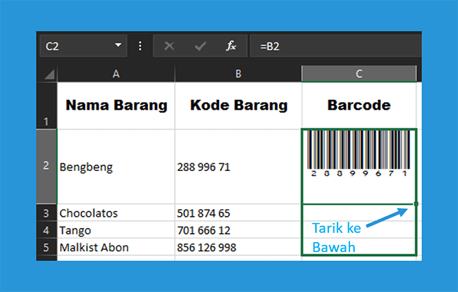 Yuk simak cara membuat barcode sendiri tersebut di sini. Cara Membuat Barcode Di Excel Untuk Produk Barang