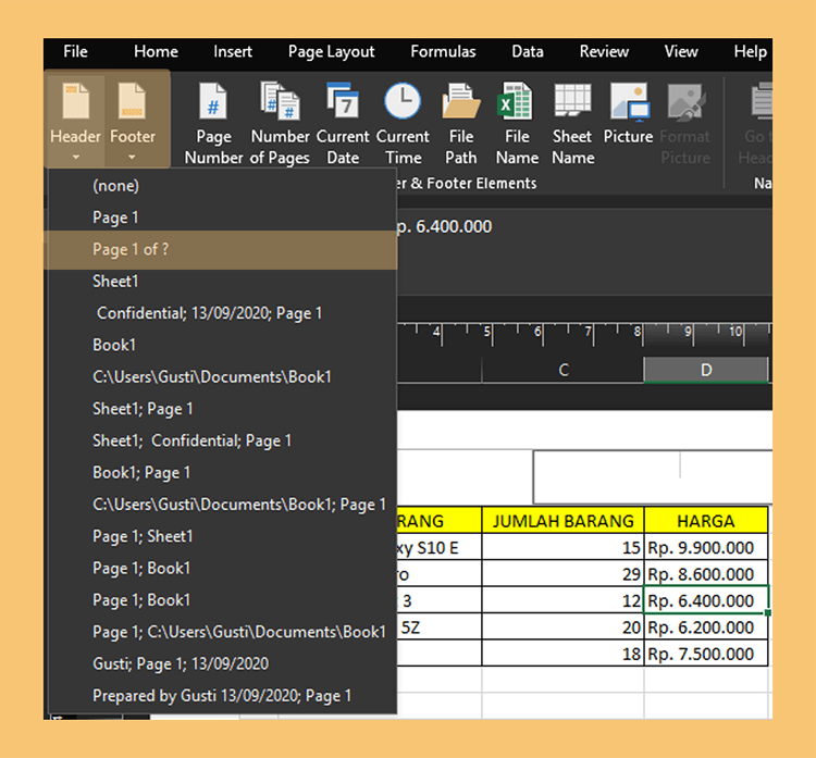 Dengan fasilitas ini, pengguna theme kita bisa menentukan sendiri mau . √ Cara Membuat Header di Excel Secara Otomatis / Custom