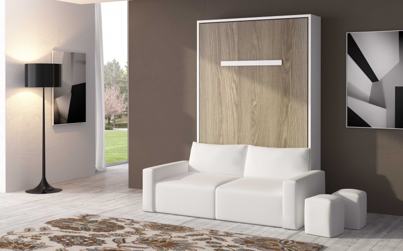 Doublet of ambry and armarium. Armoire lit escamotable - Lit relevable escamotable