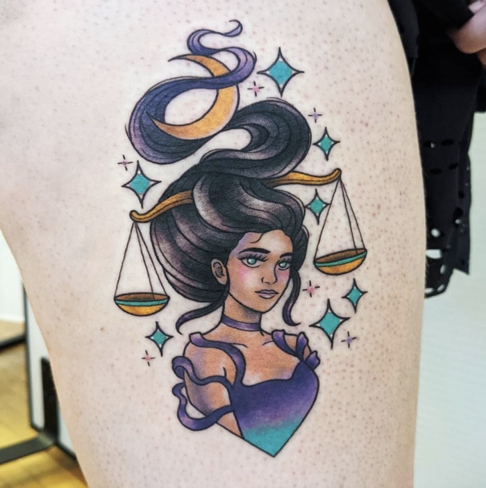 25 Libra Tattoo Ideas For The Most Balanced And Fair Sign - Let's Eat Cake 702_x_700_jpg