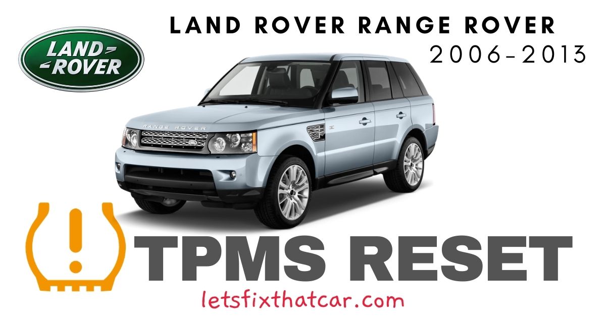 TPMS Reset-Land Rover Range Rover 2006-2013 Tire Pressure Sensor