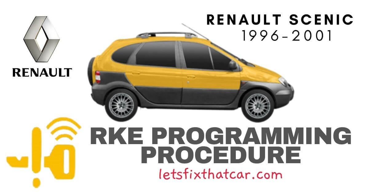 KeyFob RKE Programming Procedure-Renault Scenic 1996-2001