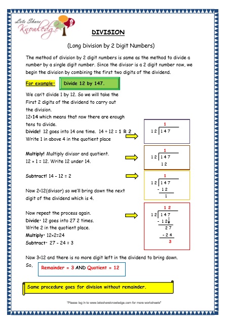grade 3 maths worksheets division 65 long division by 2