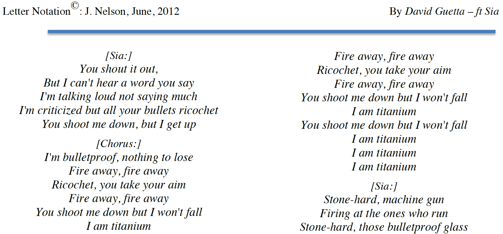 Want the letter notes for a song and want to play it on the piano / keyboard, this is the place. Letter Note Player