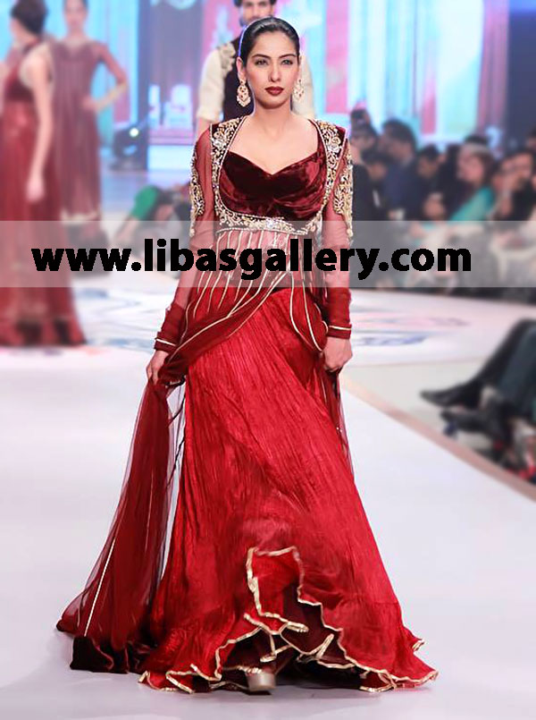 Buy Online Pakistani Designer Asifa Nabeel Wedding Dresses Party Wear Sharara Dresses Collection Occasion Dresses For Wedding Guests Shop Pakistani Indian Bridal Wear Online Bridal Outfits Retail Store Wedding Bride Groom Designer Dresses