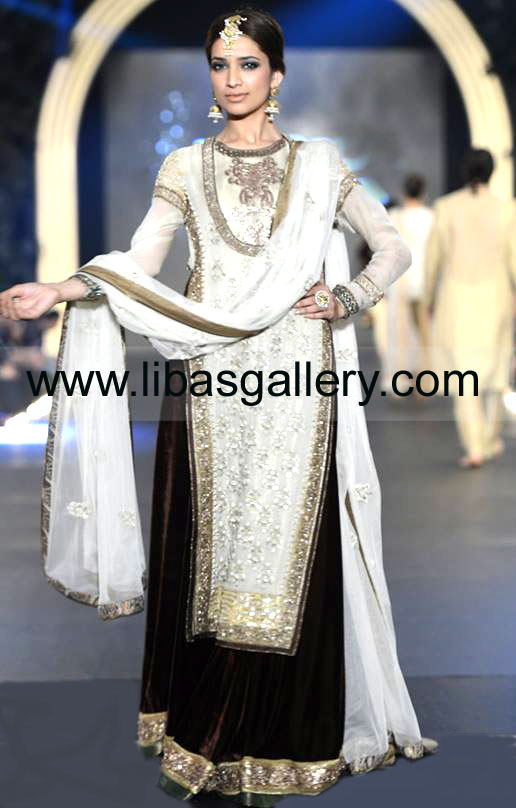Online Store Selling Pakistani Wedding Dresses 2014 Bridal Wear Anarkali Suits Bridal Lehenga Designer Sharara Party Wear Clothes Ghagra By Asifa Nabeel At Pfdc Loreal Paris Bridal Week 2013 2014 In London