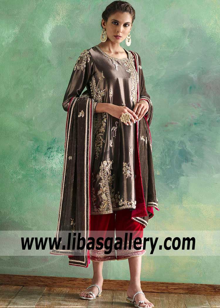 Stylish Wedding Party Dresses Nida Azwer Brooklyn New York Usa Party Dresses Pakistan Shop Pakistani Indian Bridal Wear Online Bridal Outfits Retail Store Wedding Bride Groom Designer Dresses Boutique