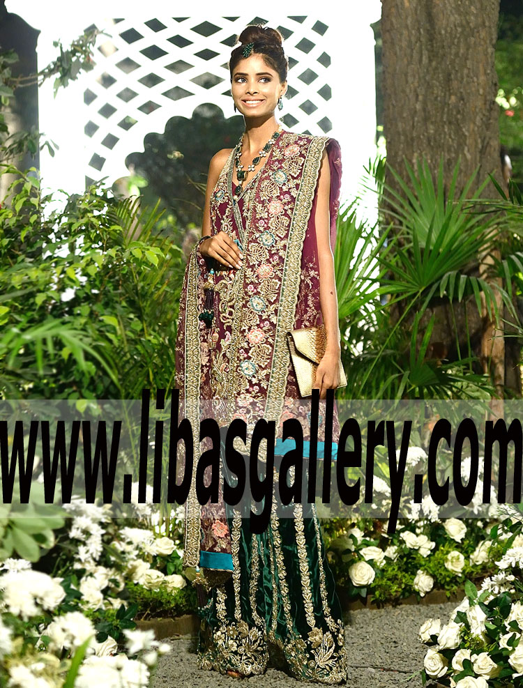 Elan Bridal Angrakha Dresses Angrakha Gown Wedding Dresses Shop Online Uk Usa Canada Shop Pakistani Indian Bridal Wear Online Bridal Outfits Retail Store Wedding Bride Groom Designer Dresses Boutique